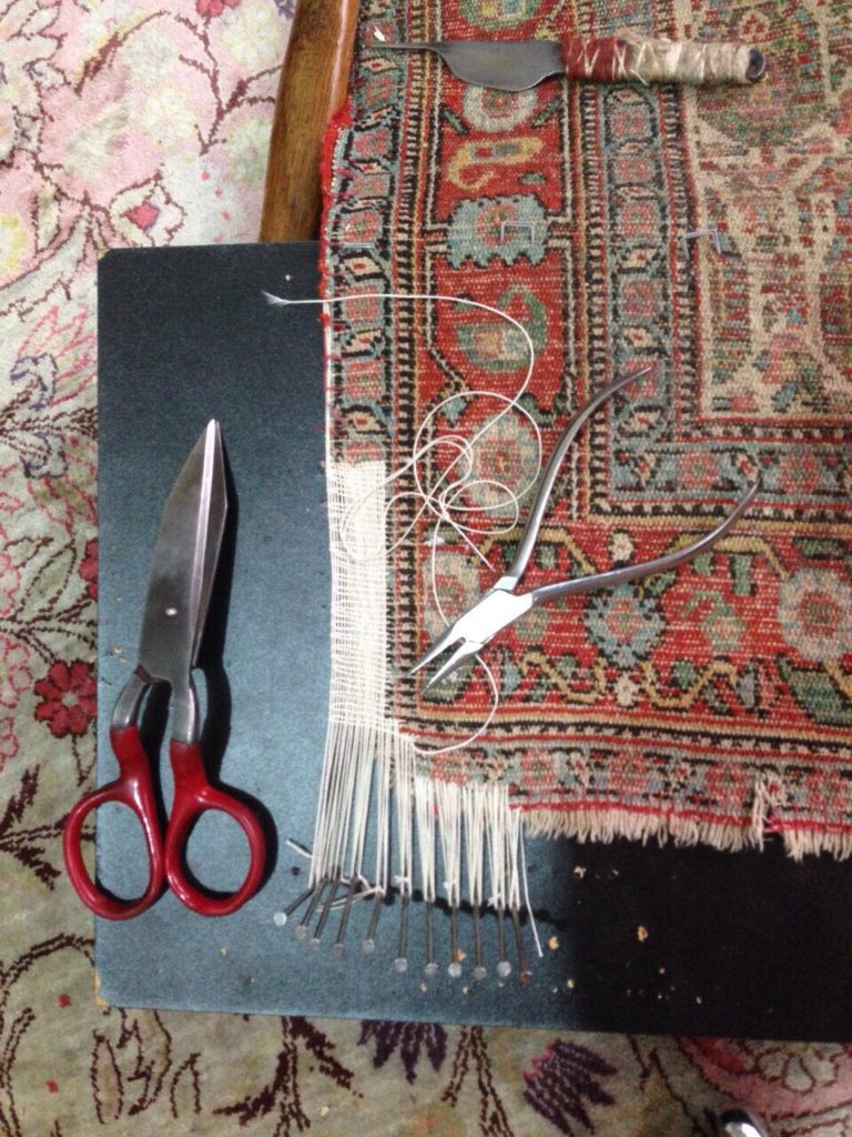 Tuto : Comment réparer les franges d'un tapis ? 6 notre metier restauration de tapis