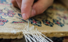 Réparation des bordures d'un tapis à Boulogne