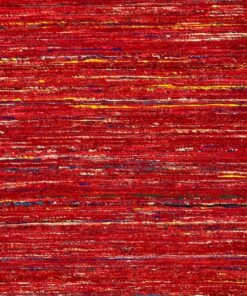 Alternative view of Tapis moderne indien rouge