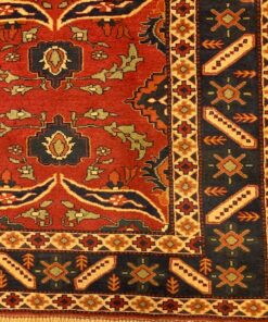 Alternative view of Tapis Shirvan corail motifs caucasien