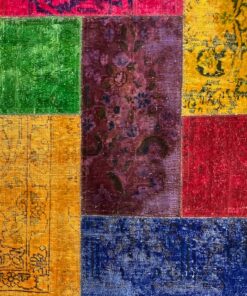 Alternative view of Carpet patchwork multicolore 4 m2