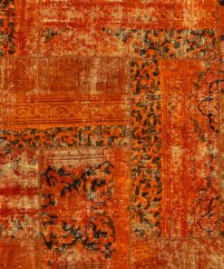Alternative view of Carpet patchwork orange 6 m2 (vendu)