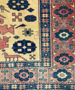 Alternative view of Tapis Shirvan beige motifs caucasien