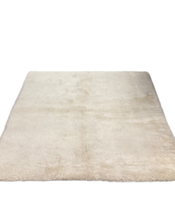 Tapis moderne indien blanc cassé