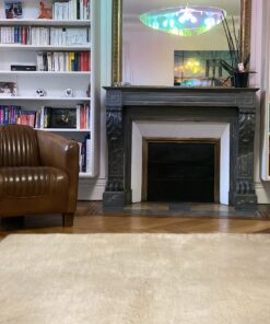 Alternative view of Tapis moderne indien blanc cassé