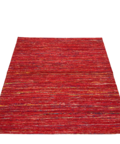 Tapis moderne indien rouge
