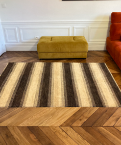 Tapis moderne beige à rayures marron 9 PhotoRoom 20201125 173954