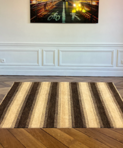 Tapis moderne beige à rayures marron 8 PhotoRoom 20201125 174041