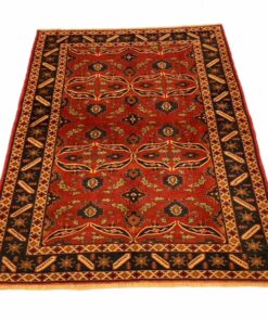 Tapis Shirvan corail motifs caucasien