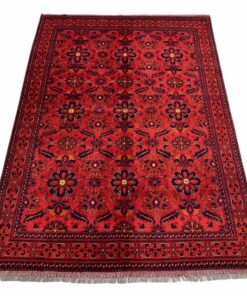 Tapis Afghan nuances de rouge