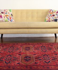 Tapis Afghan rouge motifs géométriques 13 PhotoRoom 20201128 113505