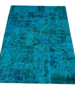 Carpet patchwork turquoise 3 m2