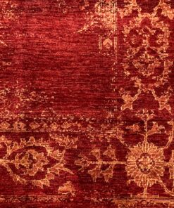 Alternative view of Tapis modcar rouge patiné