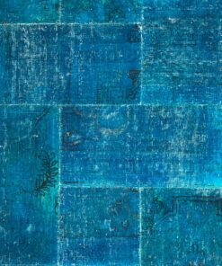 Alternative view of Carpet patchwork turquoise 4 m²
