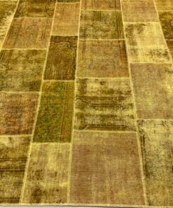 Alternative view of Carpet patchwork jaune 8m²