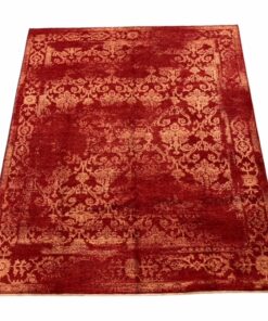 Tapis modcar rouge patiné