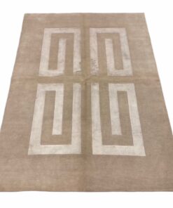 Tapis moderne laine fibranne crème