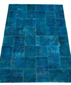 Carpet patchwork turquoise 4 m²