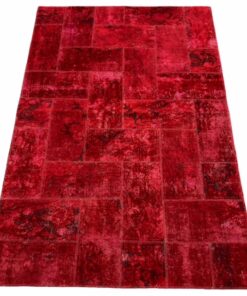 Carpet patchwork rouge